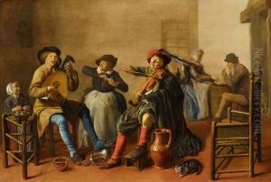 Company Making Music by Jan Miense Molenaer