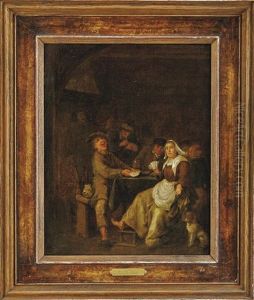 Frohliche Gesellschaft In Einer Wirtsstube by Jan Miense Molenaer