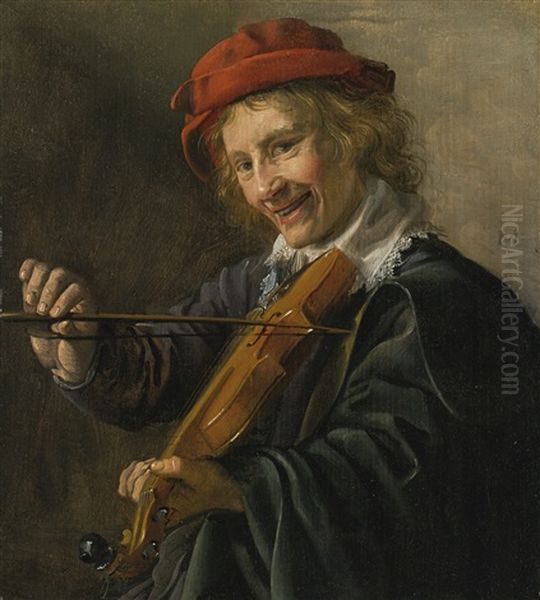 An Interior With A Violinist - view 1