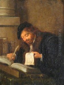 A Scholar At Work by Jan Miense Molenaer