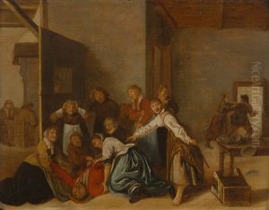 Bordellszene by Jan Miense Molenaer