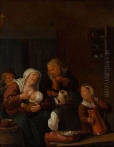 Der Leere Geldbeutel by Jan Miense Molenaer