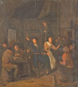 Bauerntanz In Der Taverne by Jan Miense Molenaer
