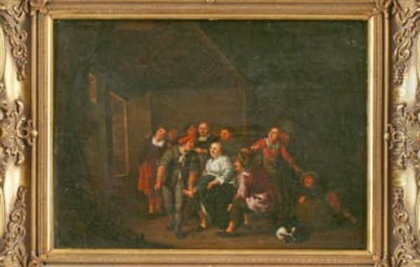 Wirtshausszene Mit Zahlreichen Personen - view 1