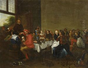 Die Bauernhochzeit by Jan Miense Molenaer