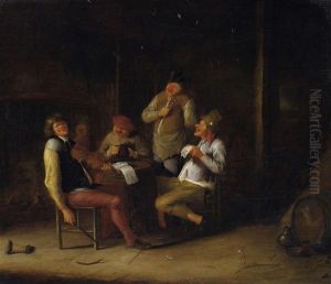 Wirtshausszene. Musizierende Zecher In Geselliger Runde by Jan Miense Molenaer