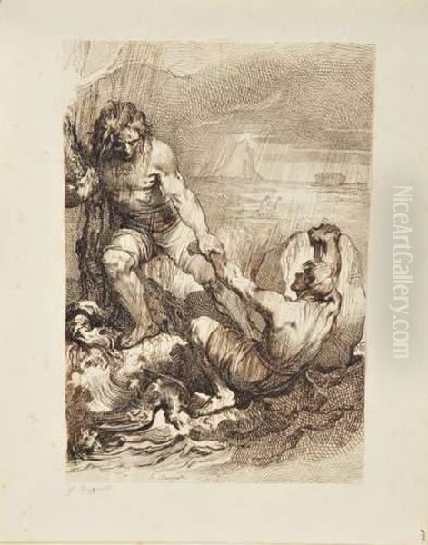 Plume Et Encre Noire, Lavis Brun. - view 1