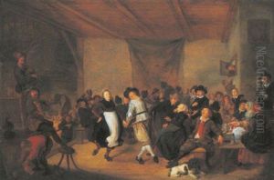 Peasants Dancing And Merrymaking In An Interior