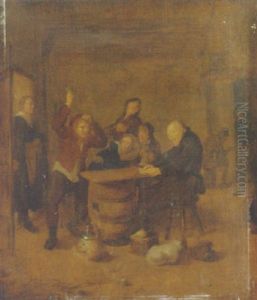 Boors Carousing In An Interior