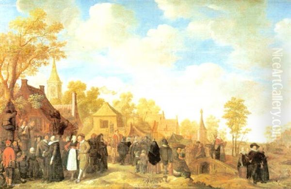 Jahrmarkt In Einem Hollandischen Dorf - view 1