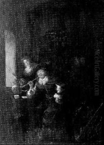 Fumeur Dans Un Interieur Hollandais by Jan Miense Molenaer