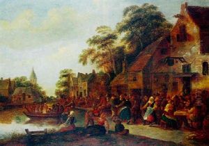 Fete Villageoise Au Bord De L'eau