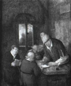 The Village Schoolroom by Jan Miense Molenaer