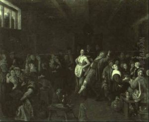 Eine Fr"hliche Gesellschaft In Einer Taverne Eine Fr"hliche Gesellschaft In Einer Taverne
