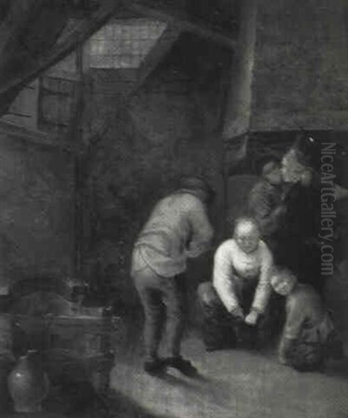 Peasants In An Interior - view 1