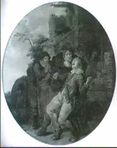 L'arracheur De Dents                                        (panneau Circulaire) by Jan Miense Molenaer