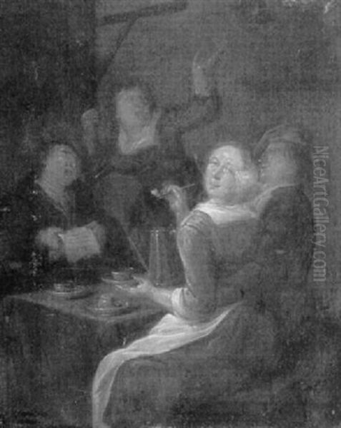 Peasants Merry-making In A Tavern - view 1
