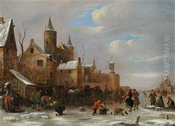 A Merry Company On A Frozen River - view 1