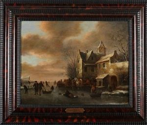 Paisaje Invernal by Nicolaes Molenaer