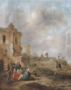 Ruinenlandschaft Mit Bauern Ruinenlandschaft Mit Bauern