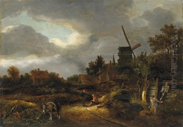 Landschaft Mit Windmuhle - view 1