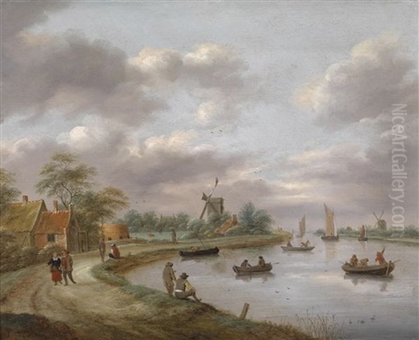 Eine Belebte Fluslandschaft - view 1