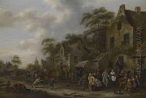 A Village Kermesse by Nicolaes Molenaer