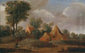 Bewaldete Dorflandschaft by Nicolaes Molenaer