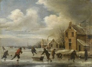 Eisvergnugen by Nicolaes Molenaer