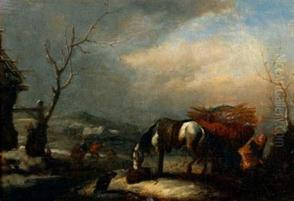 Paysage D'hiver Au Cheval Blanc - view 1