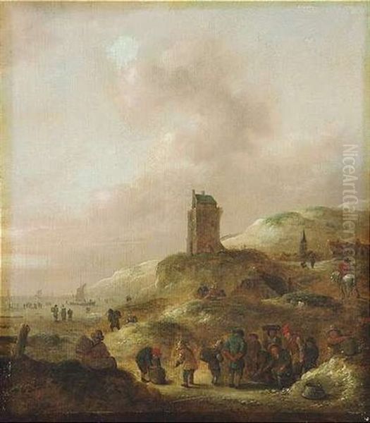 Fischverkaufer Am Strand - view 1