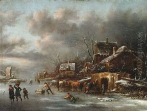 Winterlandschaft by Nicolaes Molenaer