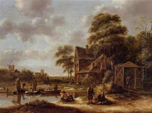 Figures In A Landscape With A Bleaching Field