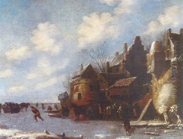 Paysage D'hiver: Les Patineurs - view 1