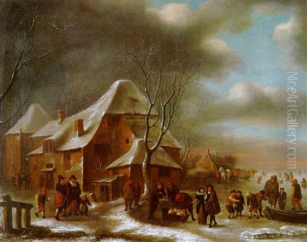 Winterliche Dorfszene - view 1