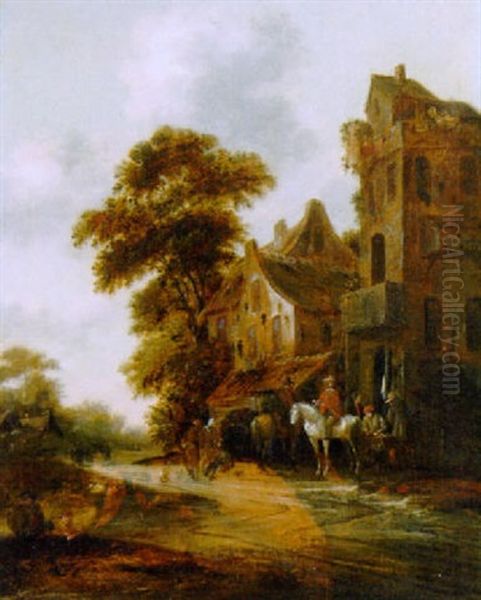 Travellers At A Blacksmith's - view 1