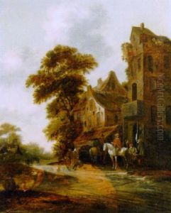 Travellers At A Blacksmith's