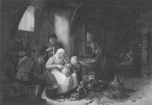 Kucheninterieur Mit Figurenstaffage Kucheninterieur Mit Figurenstaffage