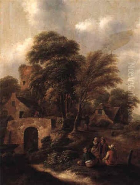 Peasants In A Landscape - view 1