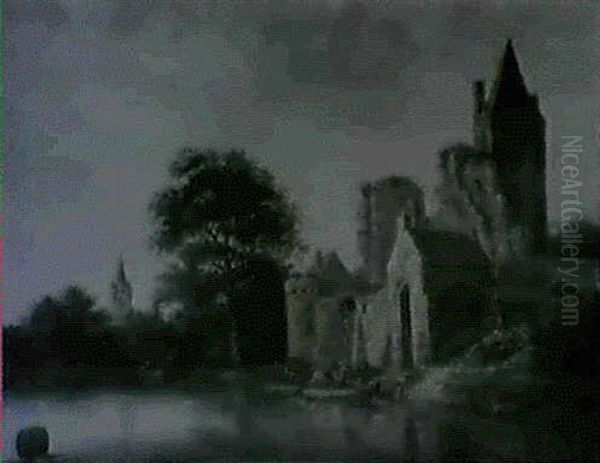 Paysage De Riviere Pres D'une Forteresse - view 1