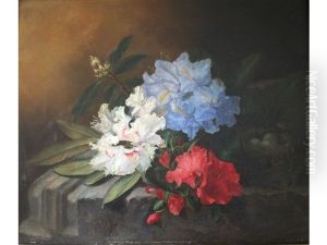 Rhododendrons On A Ledge