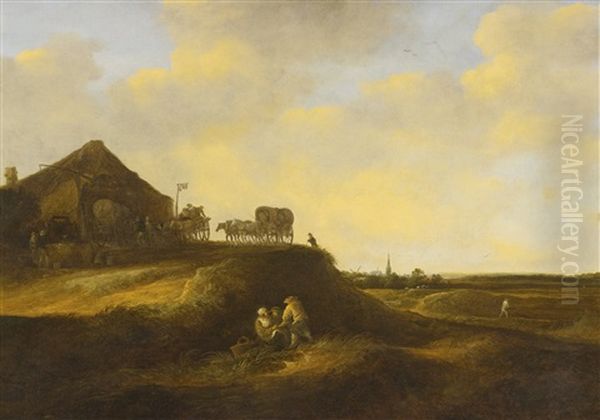 A Dune Landscape With Resting Figures - view 1