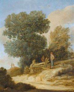 Dunenlandschaft Mit Bauersleuten Dunenlandschaft Mit Bauersleuten