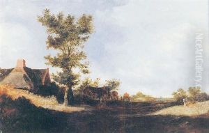 Chemin Pres De La Chaumiere by Pieter De Molijn