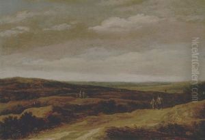 An Extensive Dune Landscape With Travellers thumbnail