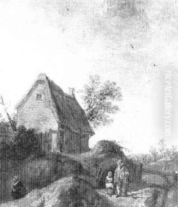Paysage A La Ferme Dans La Campagne Hollandaise by Pieter De Molijn