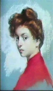 Ritratto Femminile by Oreste Da Molin