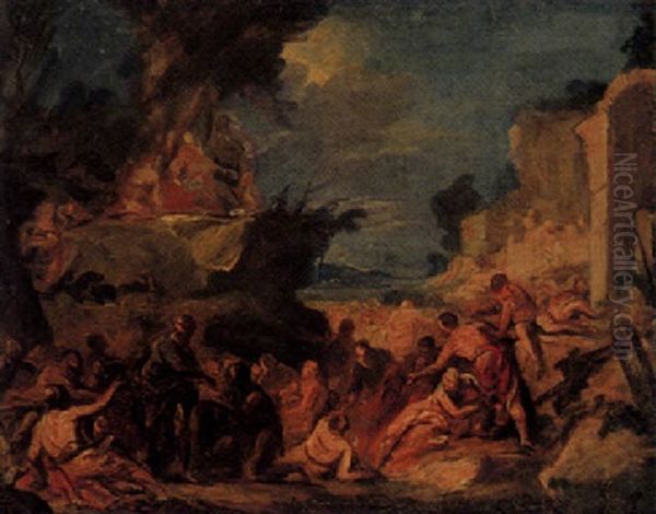 The Feeding Of The Five Thousand by Antonio Molinari