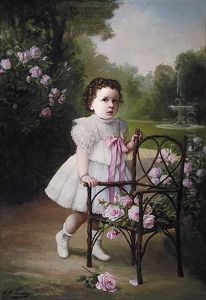 Portrait Of A Young Girl In A New Orleans Garden Portrait Of A Young Girl In A New Orleans Garden