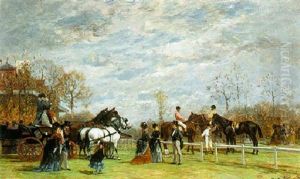 A Day At The Races by Auguste De Molins